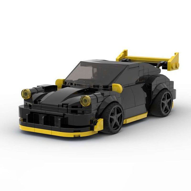 German GT-Style Rear-Engine Turbo Sports Car Building Kit | LEGO-Compatible MOC - 1