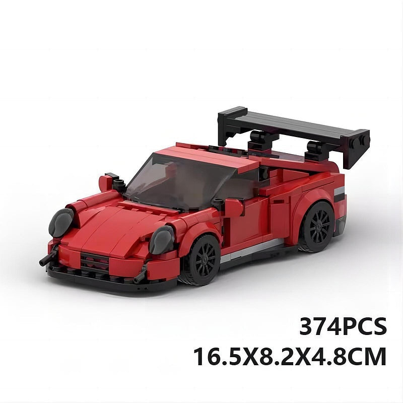 German GT3 Racing Sports Car MOC Building Kit | 8-Stud Vehicle Model - 6