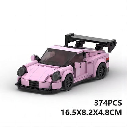 German GT3 Racing Sports Car MOC Building Kit | 8-Stud Vehicle Model - 9