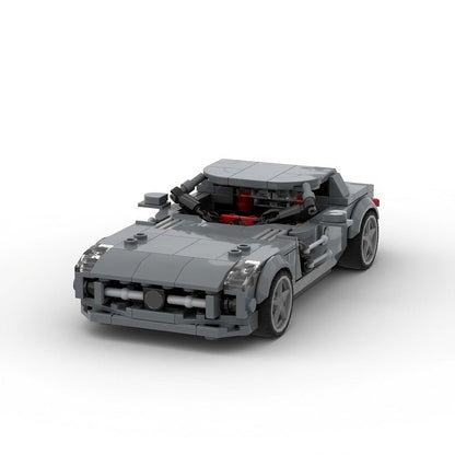 German Gullwing V8 Hybrid Supercar Building Kit | Compatible MOC - 2