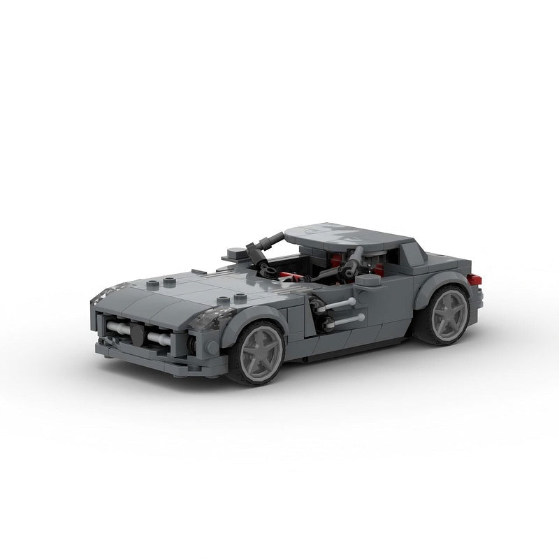 German Gullwing V8 Hybrid Supercar Building Kit | LEGO-Compatible MOC - 1