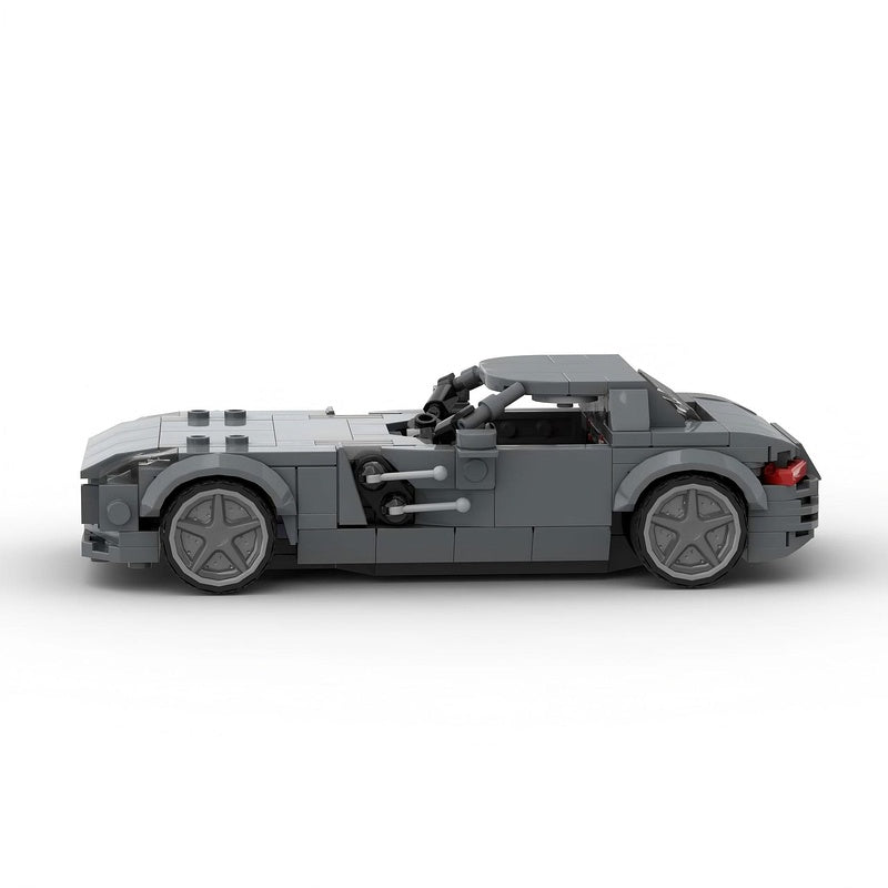 German Gullwing V8 Hybrid Supercar Building Kit | LEGO-Compatible MOC - 3
