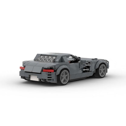 German Gullwing V8 Hybrid Supercar Building Kit | LEGO-Compatible MOC - 4