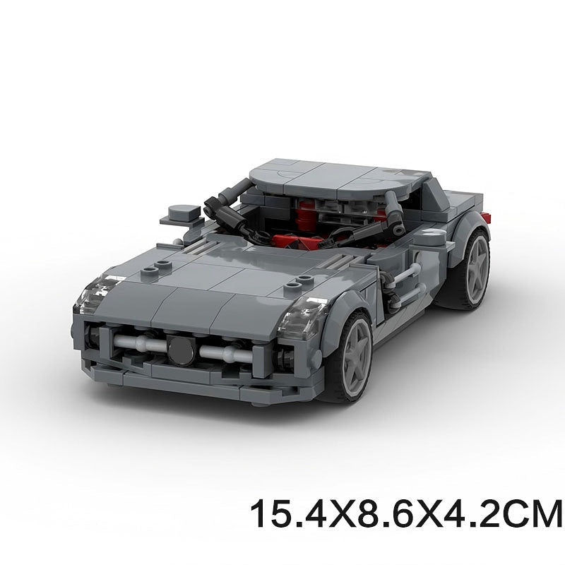 German Gullwing V8 Hybrid Supercar Building Kit | LEGO-Compatible MOC - 6