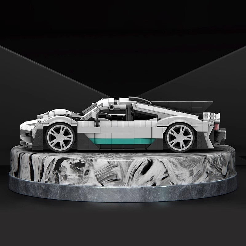 German Hybrid Hypercar Building Kit | 1:16 Scale LEGO-Compatible MOC - 4
