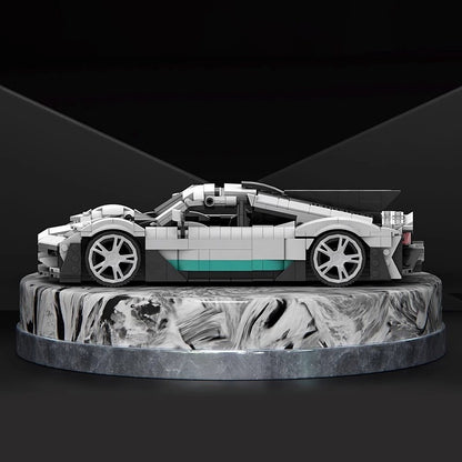 German Hybrid Hypercar Building Kit | 1:16 Scale LEGO-Compatible MOC - 4