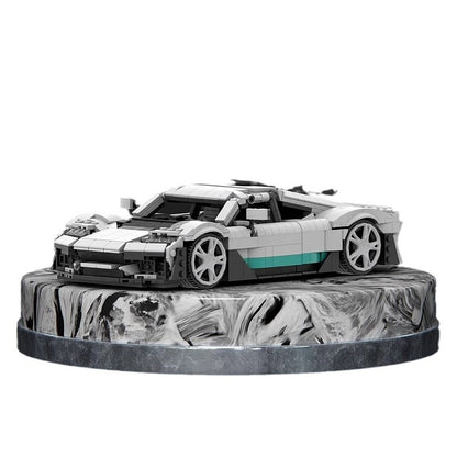German Hybrid Hypercar Building Kit | 1:16 Scale LEGO-Compatible MOC - 5