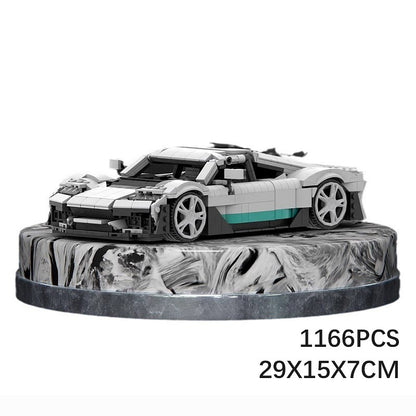 German Hybrid Hypercar Building Kit | 1:16 Scale LEGO-Compatible MOC - 6