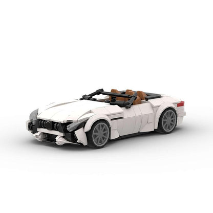 German Luxury Convertible V8 Hybrid Roadster Building Kit | LEGO-Compatible MOC - 1