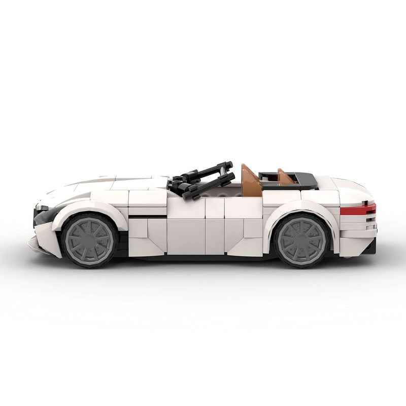 German Luxury Convertible V8 Hybrid Roadster Building Kit | LEGO-Compatible MOC - 3