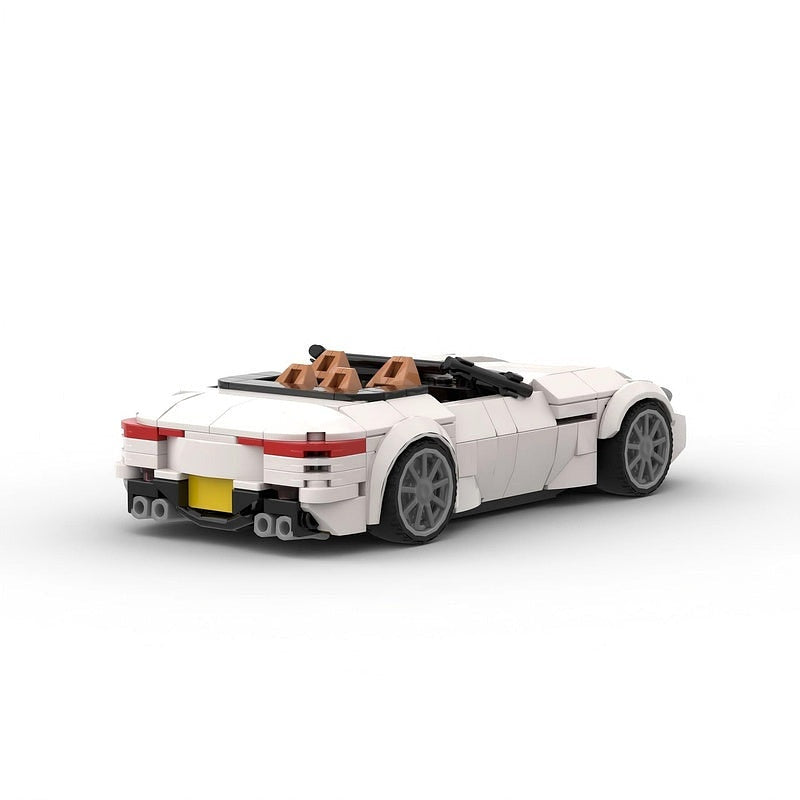 German Luxury Convertible V8 Roadster MOC Building Kit | Supercar Model - 4