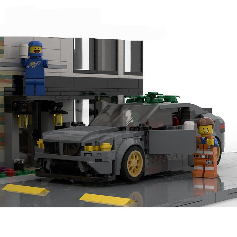 German V8 Sport Sedan MOC Vehicle Building Kit | Performance Car Design - 2