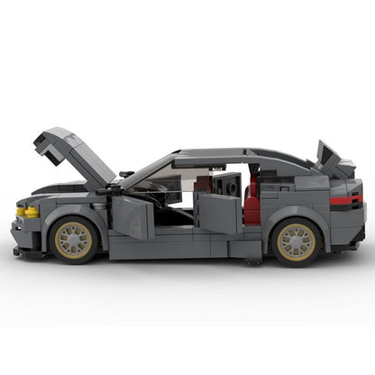 German V8 Sport Sedan MOC Vehicle Building Kit | Performance Car Design - 4