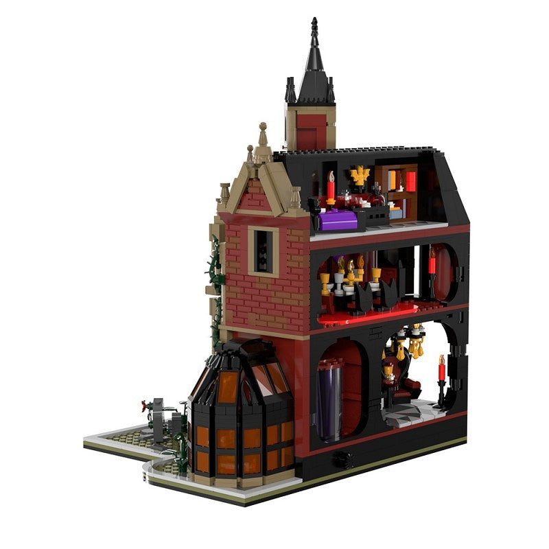 Ghost Manor MOC Building Kit | Haunted Mansion Architecture Model - 6