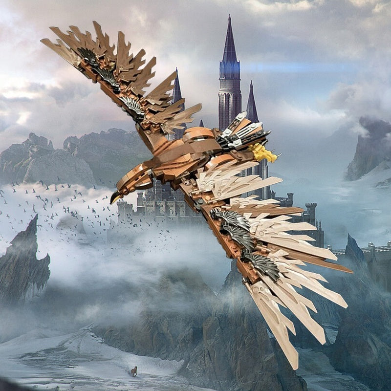Giant Fantasy Eagle MOC Building Kit | Mythical Sky Guardian Model Set - 3