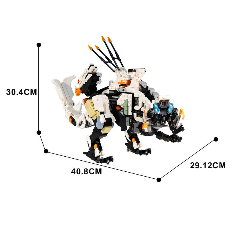 Giant Mechanical Thunder Beast Dinosaur Mech Building Kit | LEGO-Compatible MOC - 4