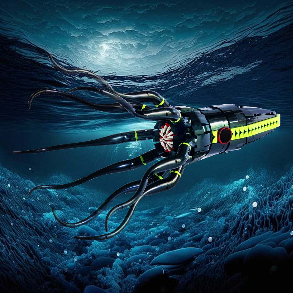 Giant Squid Building Kit | LEGO-Compatible MOC - 3