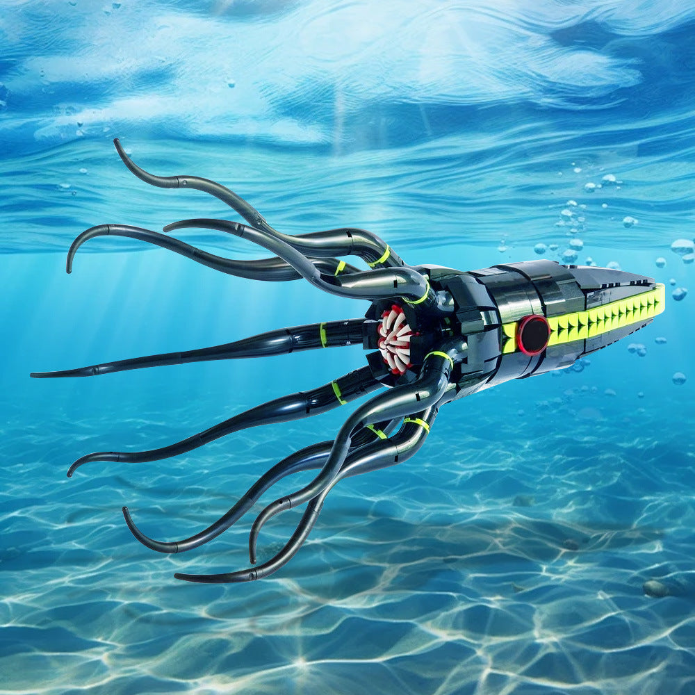 Giant Squid Building Kit | LEGO-Compatible MOC - 4