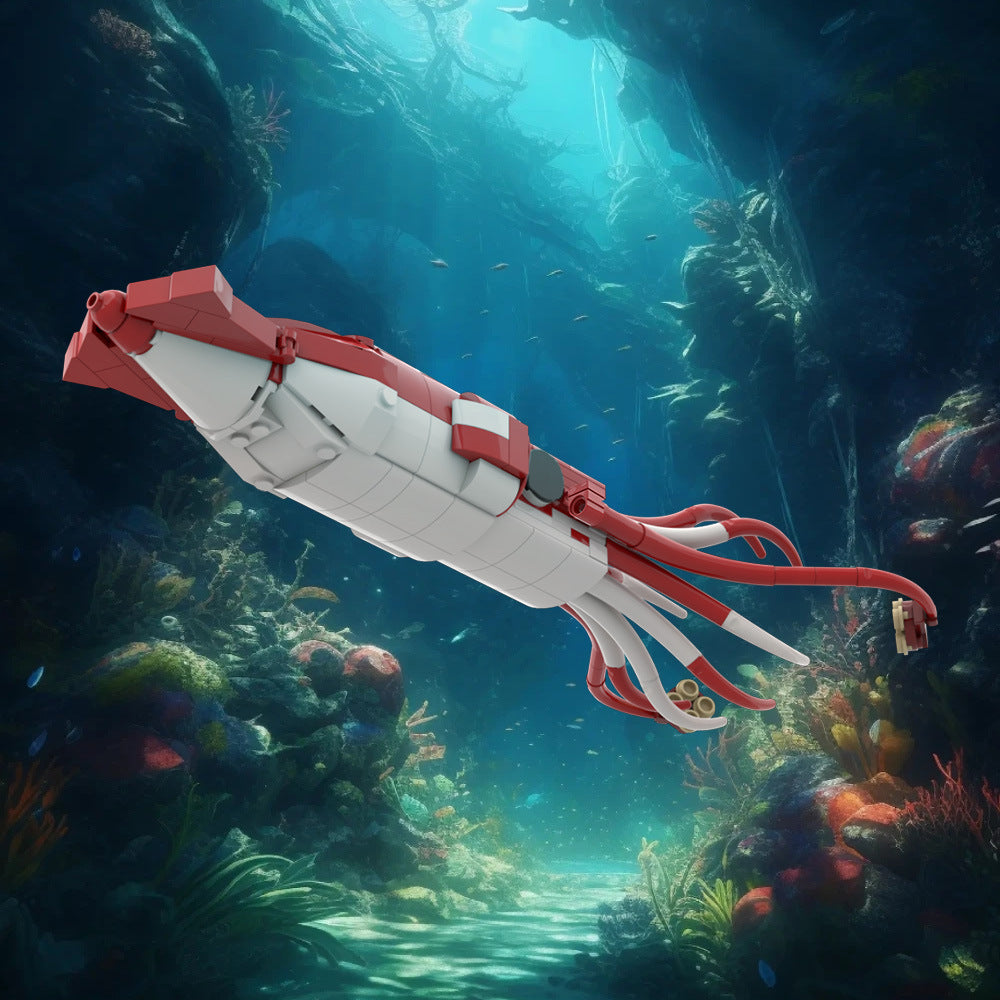 giant squid building kits | architeuthis dux | moc-222644 - 1