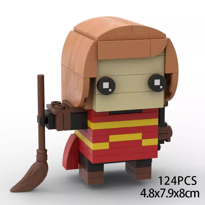 ginny weasley quidditch moc brick set | harry potter | compatible with lego - 1