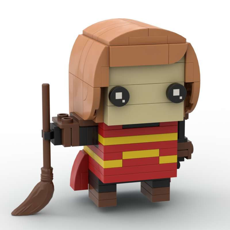 ginny weasley quidditch moc brick set | harry potter | compatible with lego - 2