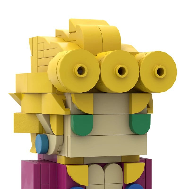 giorno giovanna brickheadz set | jojo’s bizarre adventure | lego compatible - 5