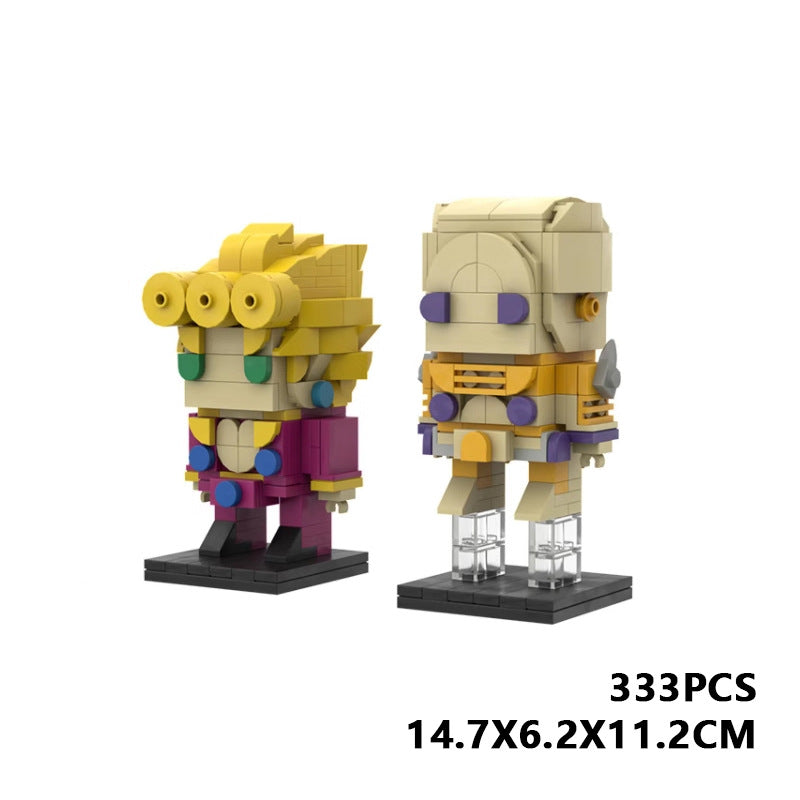 giorno giovanna brickheadz set | jojo’s bizarre adventure | lego compatible - 6