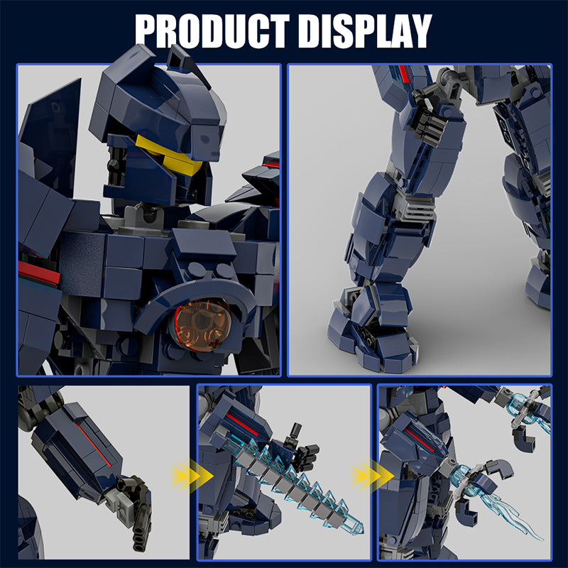 gipsy avenger building set | pacific rim | lego compatible - 6