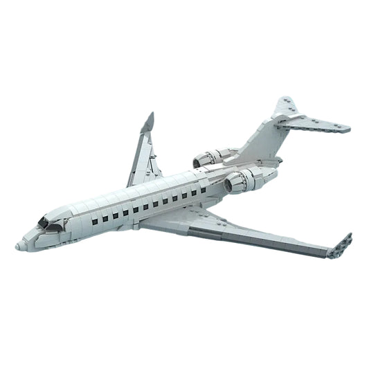 Global 6000 Long-Range Twin-Engine Private Jet MOC Building Kit - 1