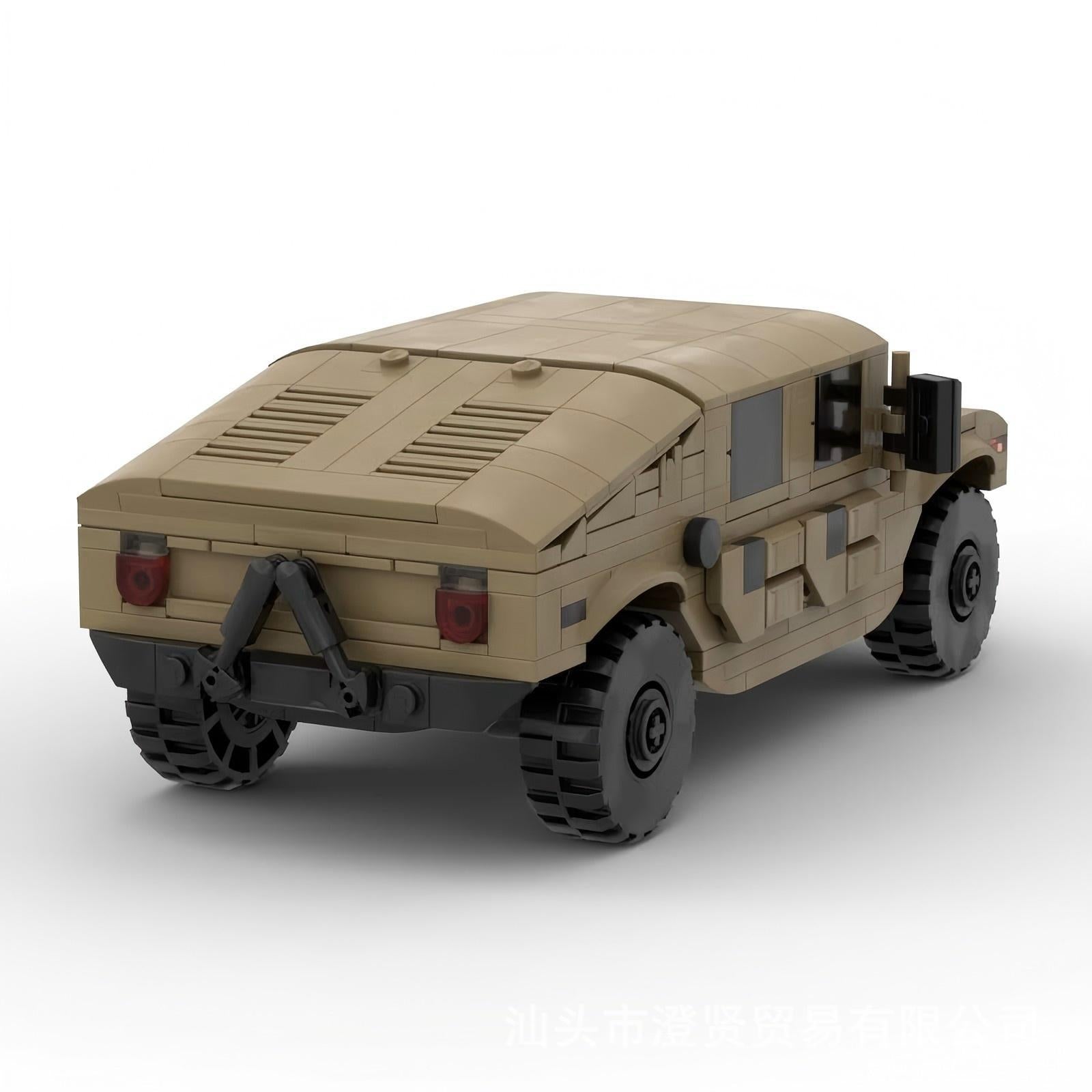 gmc hummer humvee h1 building set | moc-127299 - 2