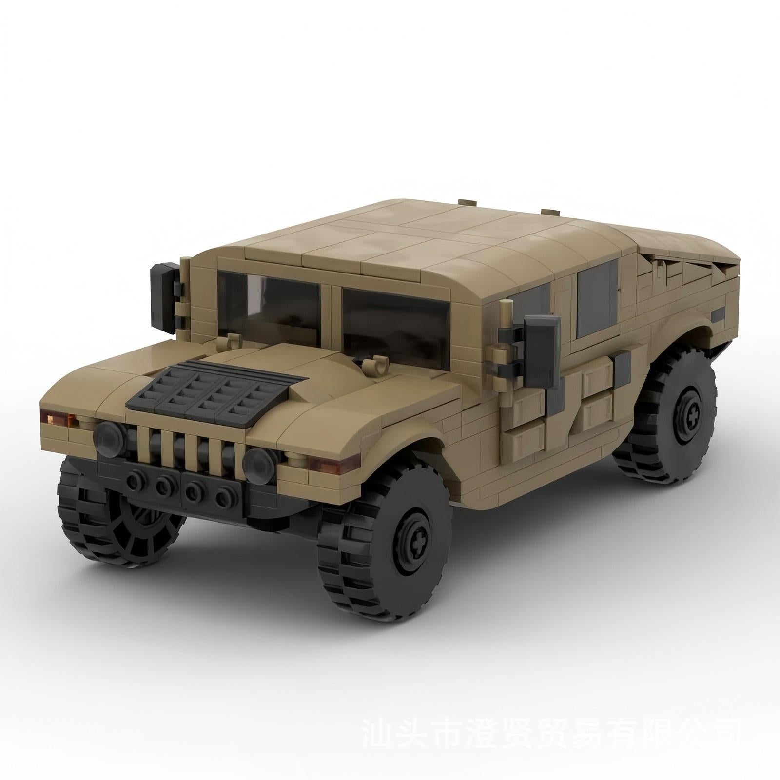 gmc hummer humvee h1 building set | moc-127299 - 5