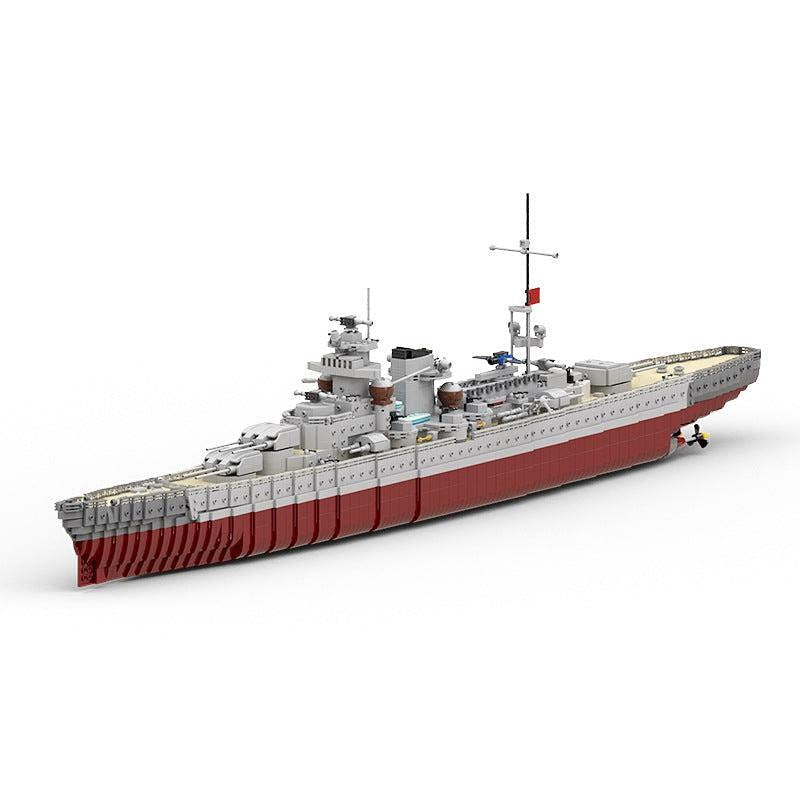 Gneisenau Battleship MOC Building Kit | Historic Warship Model - 1