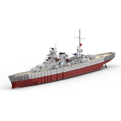 Gneisenau Battleship of the Kriegsmarine Building Kit | LEGO-Compatible MOC - 1