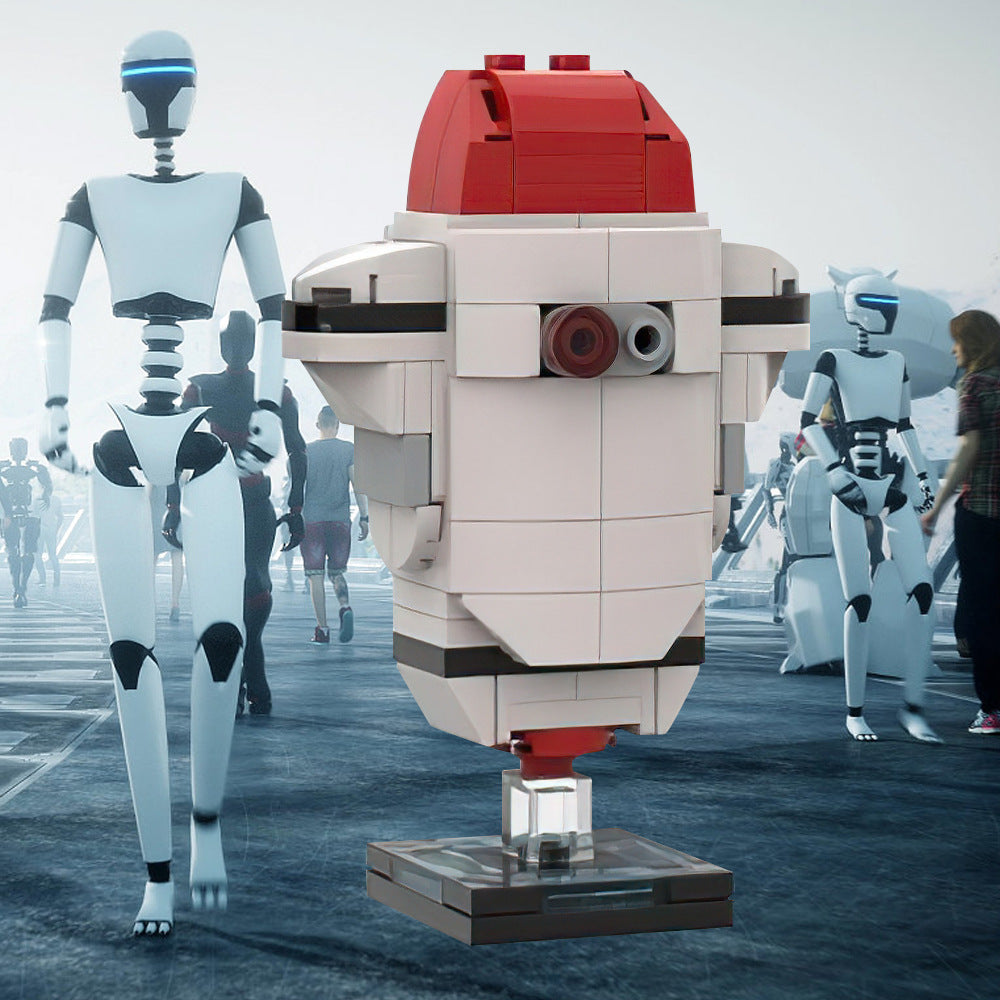 go-4 security bot building set | wall-e | moc-66118 - 1