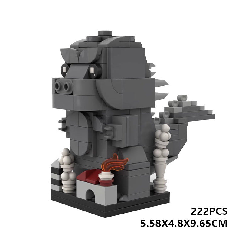 godzilla brickheadz building set | moc-47004 - 3