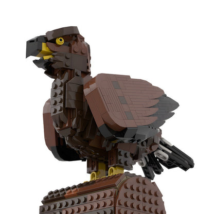 Golden Eagle MOC Bird Building Kit Majestic Wildlife Display Model - 2