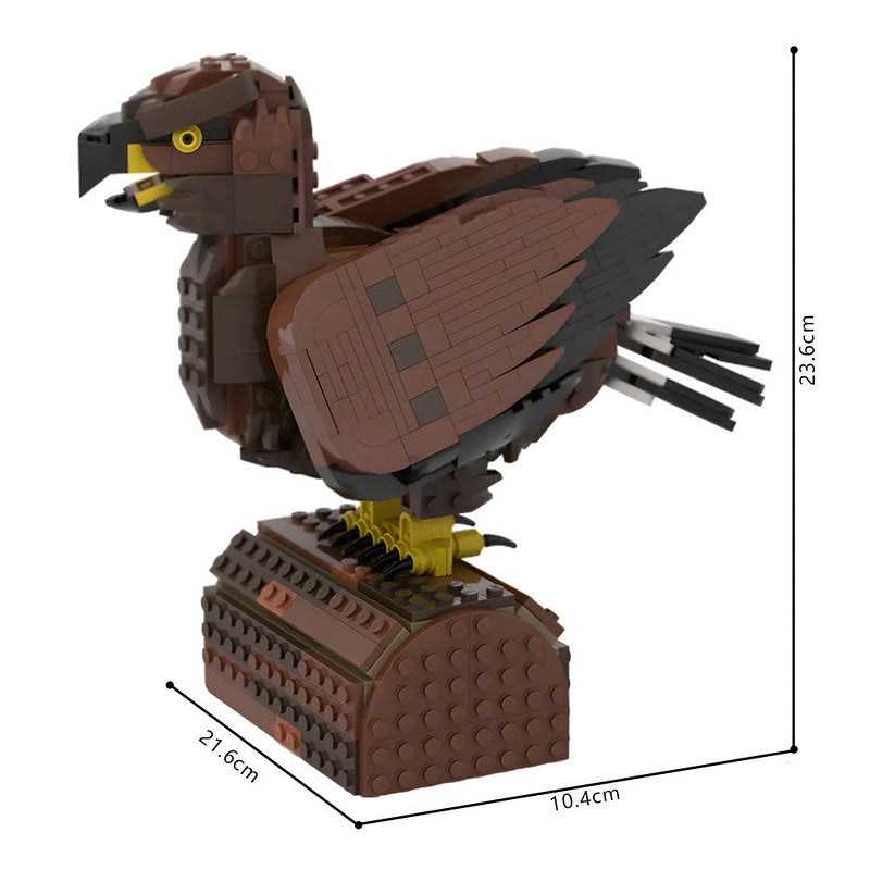 Golden Eagle MOC Bird Building Kit Majestic Wildlife Display Model - 6