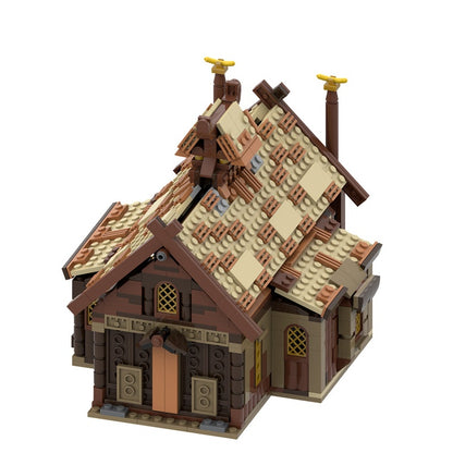 Golden Hall of the Horse Lords Building Kit | LEGO-Compatible MOC - 3