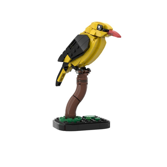 Golden Oriole Bird MOC Building Kit | Vibrant Wildlife Display Model Set - 3