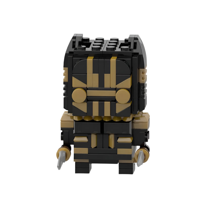 golden panther brickheadz moc set | lego-compatible marvel toy - 1
