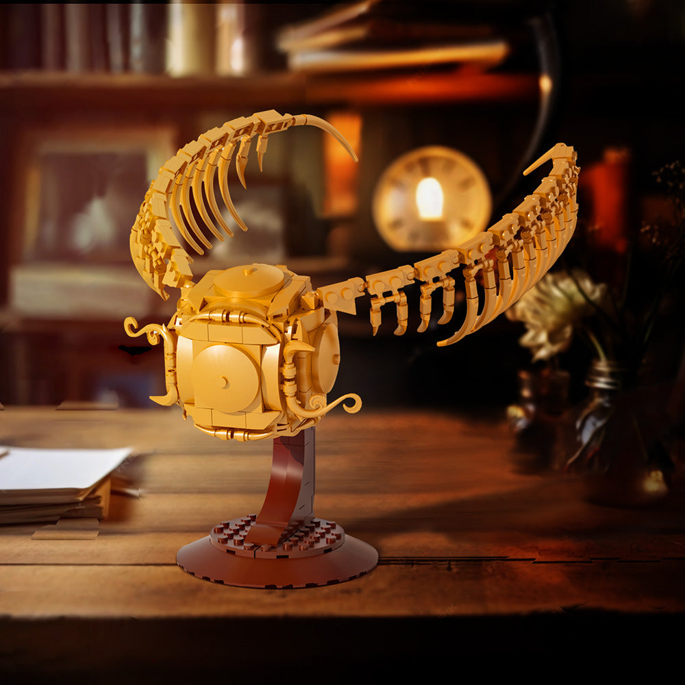 golden snitch moc building set | harry potter | gobricks - 1