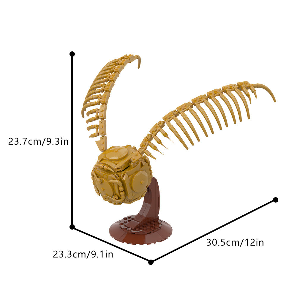 golden snitch moc building set | harry potter | gobricks - 4