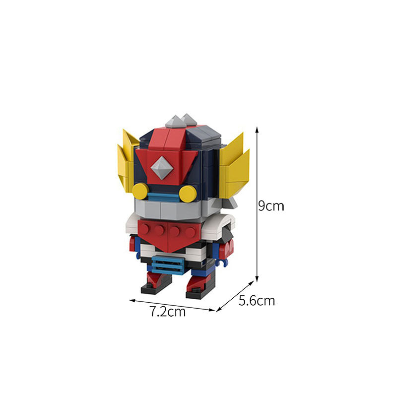 goldrake grendizer brickheadz building set | mazinger | moc-39245 - 2