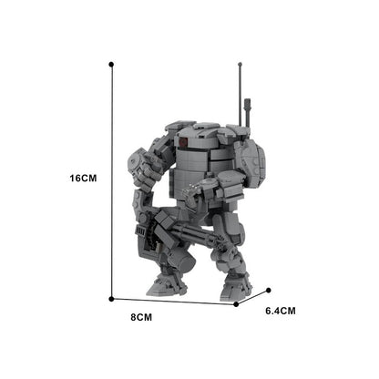Golem Hardsuit Mk2 MOC Building Kit | Armored Mecha Robot Figure Model - 4