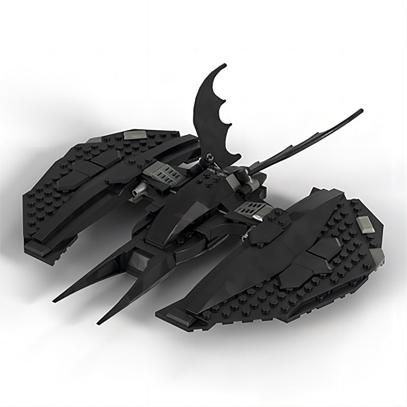 Gothic Black Winged Stealth Aircraft MOC Building Kit - 2