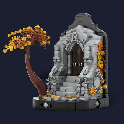 Gothic Bookend MOC Building Kit | Fantasy Architecture Display Model - 2