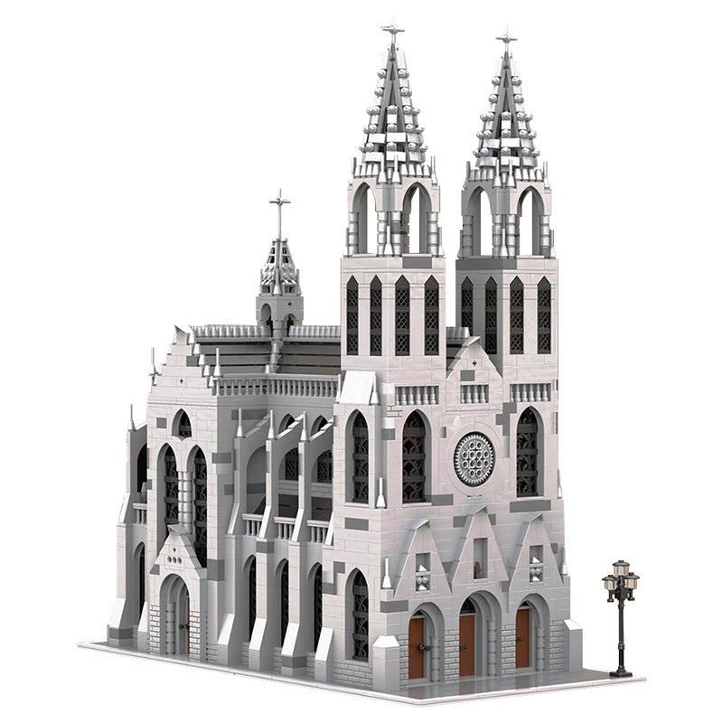 Gothic Cathedral Building Kit | LEGO-Compatible MOC - 1