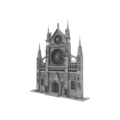gothic cathedral facade building set | moc-199891 - 3