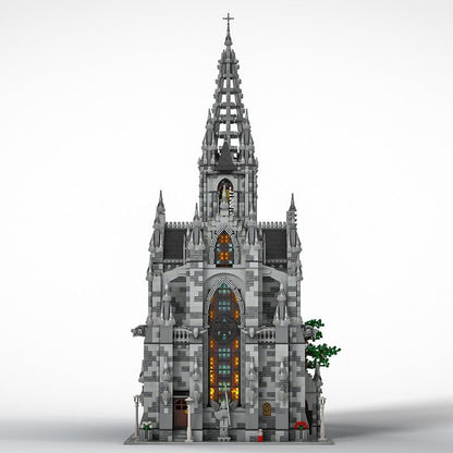Gothic Cathedral MOC Building Kit | Large Scale Architecture Model - 2
