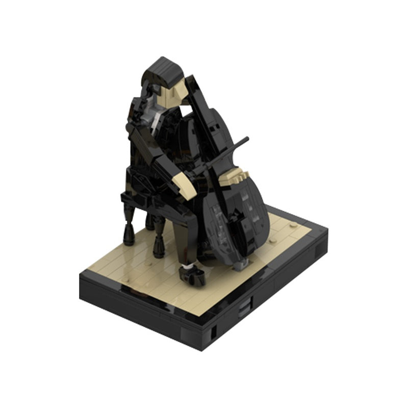 Gothic Cellist Character Figure MOC Building Kit - 3